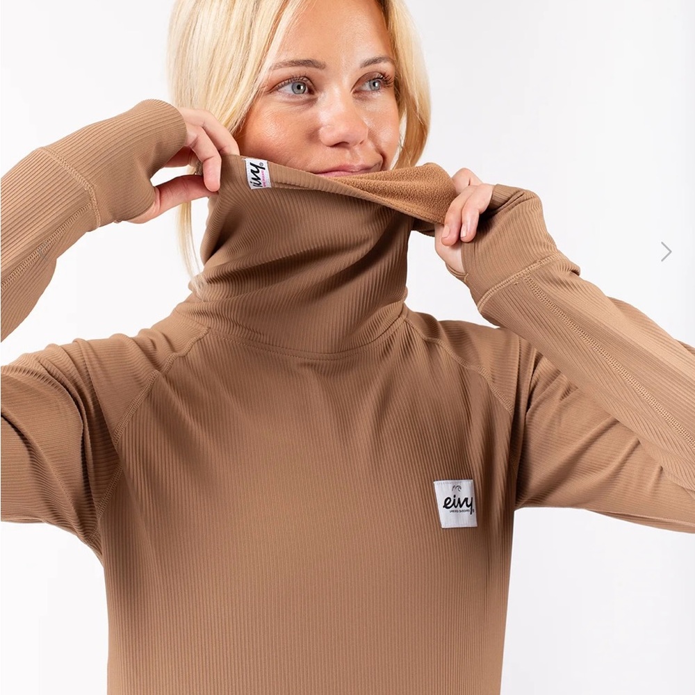 Eivy Icecold Gaiter Rib Top - Women's XL, Faded Coffee